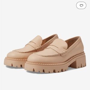 Free People Pink Lyra Lug Sole Loafer Platform size 38 7 7.5 Barbiecore Comfort